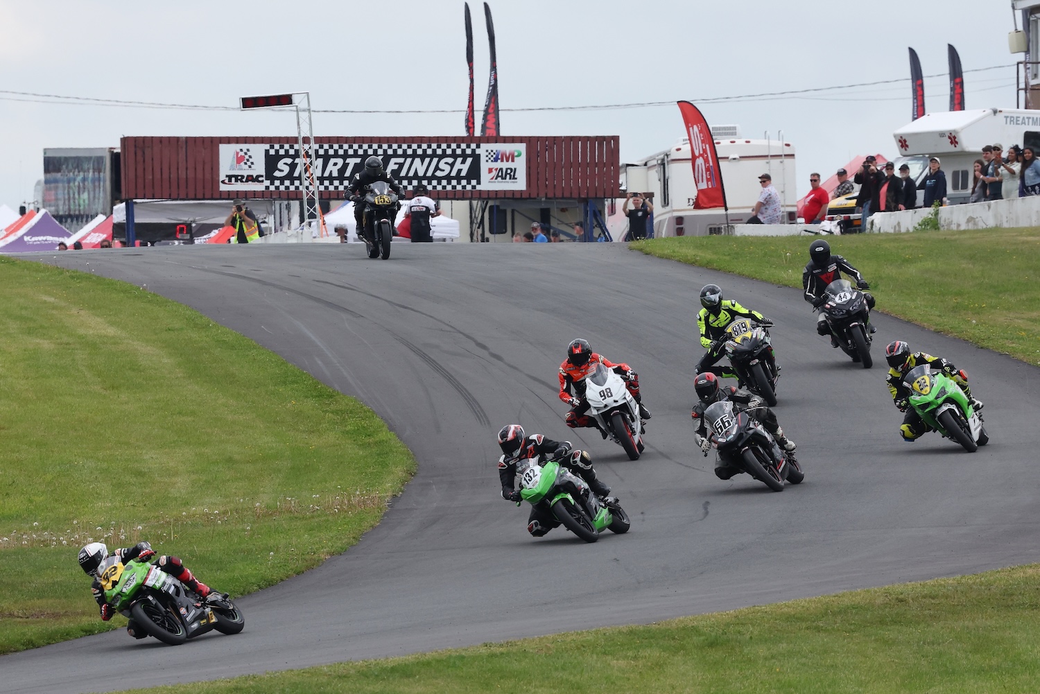 Sunday's Lightweight Sportbike win goes to Alexander at AMP